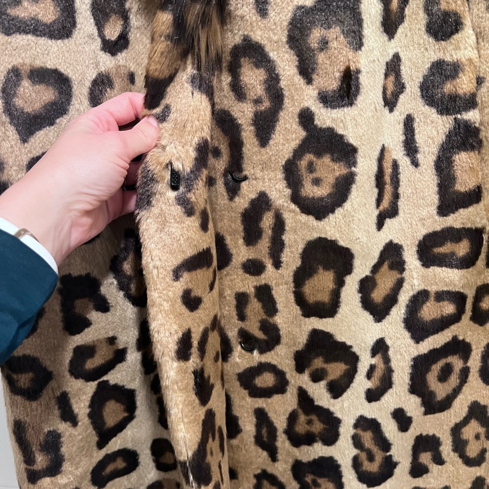 Fabulous Furs Leopard Print Teddy Jacket - Picture 3 of 3